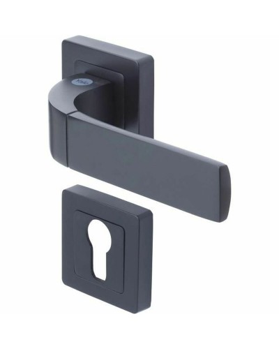 Poignée de porte Yale YPP7-B-PE Bologna Noir Aluminium