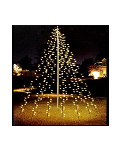 Lichtgordijn LED Zwart Warm wit