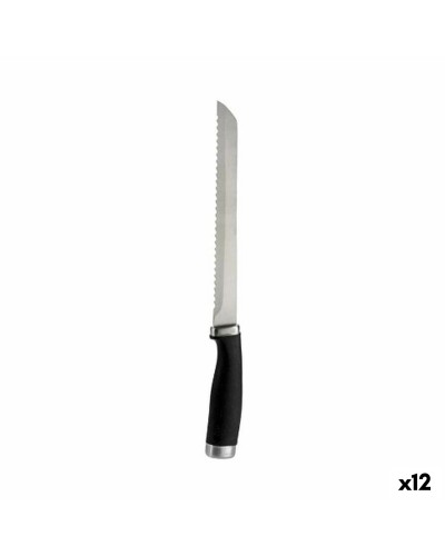 Gekarteld mes Kinvara Roestvrij staal Plastic 20 cm (12 Stuks)