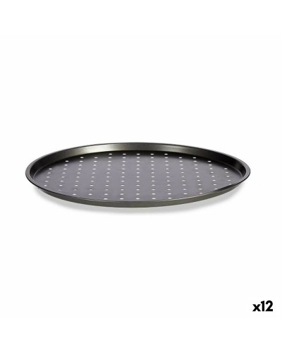 Pizza Mould Kinvara Grey Carbon steel 33 x 1 x 33 cm (12 Units)