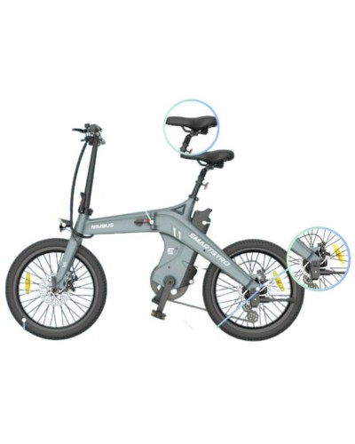 Elektrisches Fahrrad Smartgyro SOHO 16 10000 mAh Schwarz 250 W 20"