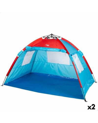 Aktive Tienda de Playa Sombrilla Ligera 213x120x133cm Poliéster Portátil
