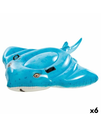 Opblaasbare drijver Intex 145 x 185 cm (6 Stuks)