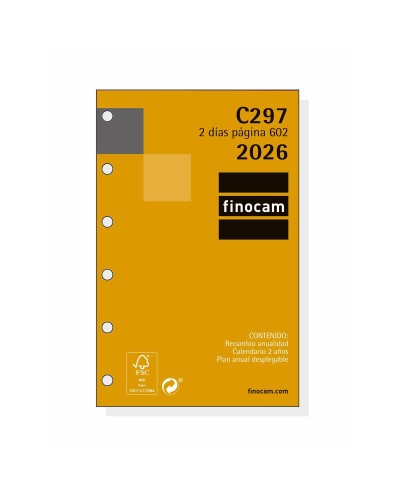 Notizzettel nachfüllen Finocam C297 2026 7,3 x 11,4 cm