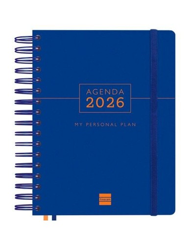 Agenda Finocam Blauw Quarto 15,5 x 21,7 cm