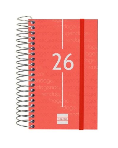 Agenda Finocam Rojo Mini 7,9 x 12,7 cm