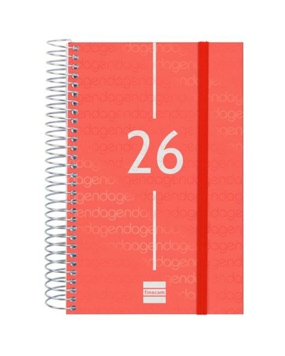 Agenda Finocam Rojo 11,7 x 18,1 cm