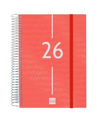 Diary Finocam Red A5 15,5 x 21,2 cm