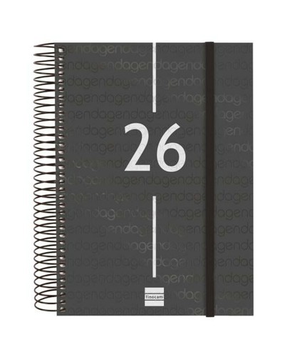Agenda Finocam Negro A5 15,5 x 21,2 cm