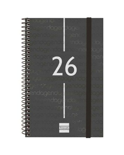 Agenda Finocam Noir 11,7 x 18,1 cm