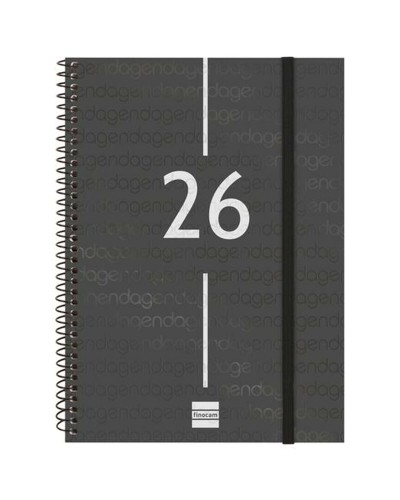 Agenda Finocam Nero A5 15,5 x 21,2 cm