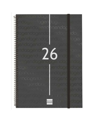 Agenda Finocam Nero A4 21 x 29,7 cm