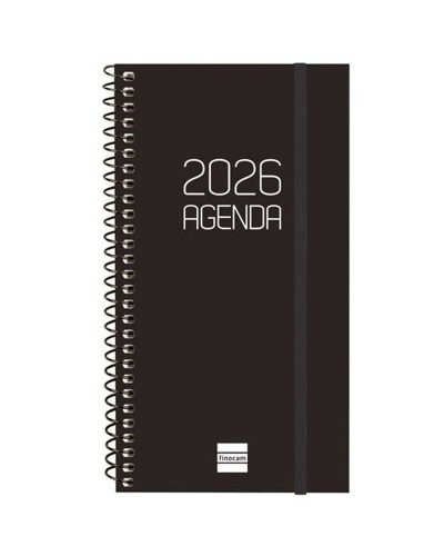 Agenda Finocam Noir 9,4 x 17,1 cm