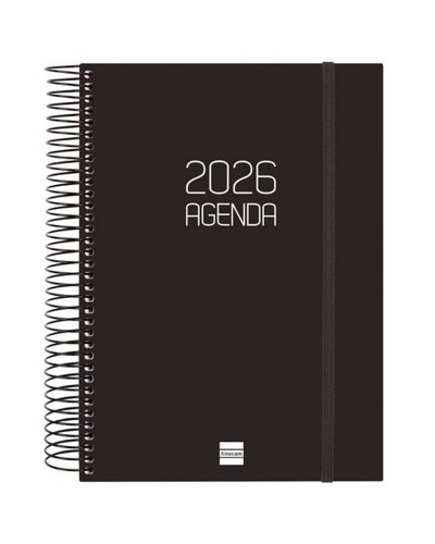 Agenda Finocam Negro A5 15,5 x 21,2 cm