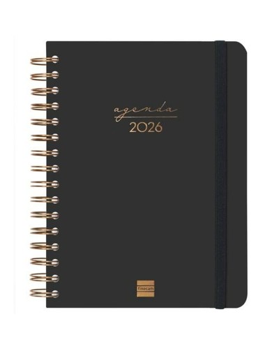 Agenda Finocam Noir A5 15,5 x 21,2 cm
