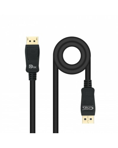 Cavo DisplayPort NANOCABLE 8K Ultra HD HDR - 1 m - Nero
