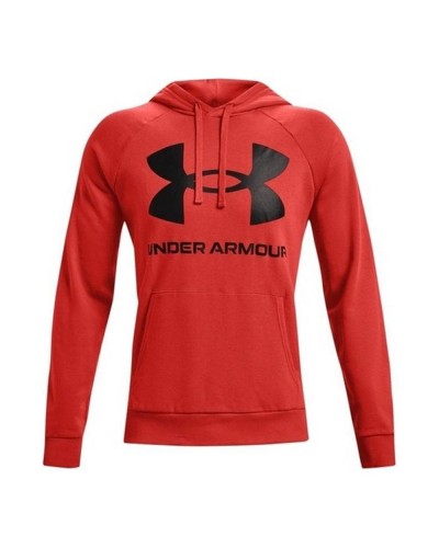 Under Armour Fleece Rival - Felpa Cappuccio Uomo Rosso - Calda e Confortevole
