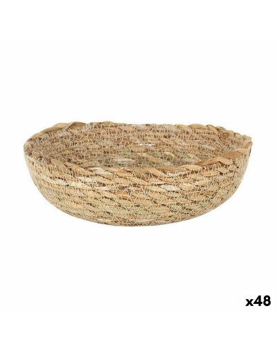 Privilege brown wicker basket, multipurpose, 16 x 16 x 5.5 cm
