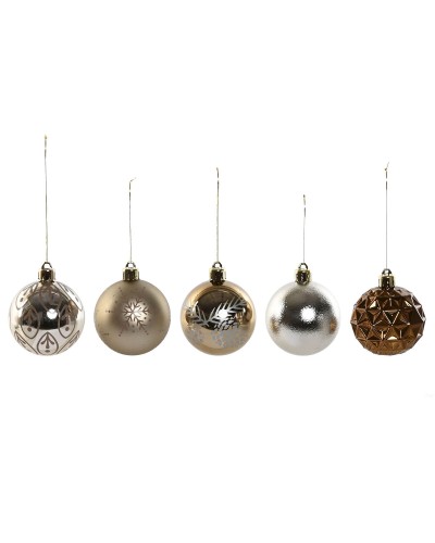 ESPRIT Christmas Balls in Bronze Polyethylene, Set of 25 Pieces, 16 x 16 x 26 cm
