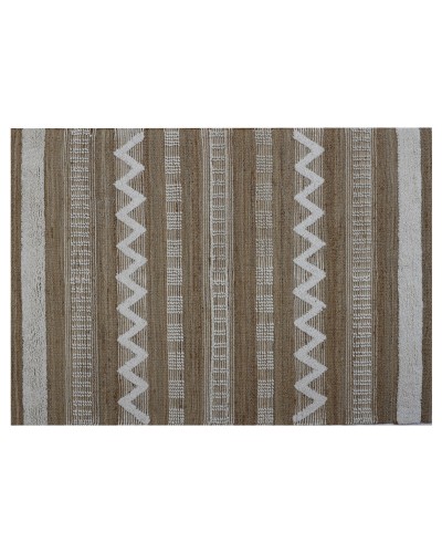 Tappeto Boho ESPRIT Bianco Marrone, Morbido, 200 x 300 x 1 cm