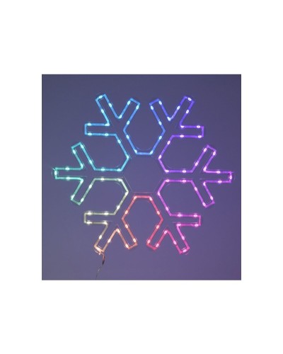Leuchtende Schneeflocken Lifetime RGB - Weihnachtsdekoration (50 x 43 cm)
