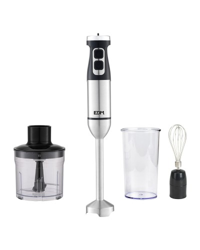 Mixeur Plongeant EDM 1700W Noir Argent + Accessoires - Multifonction
