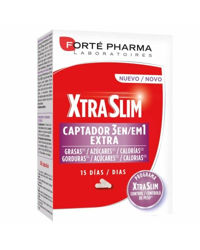 Forté Pharma Xtraslim Captador - Quemagrasas & Control de Peso - 120 cápsulas
