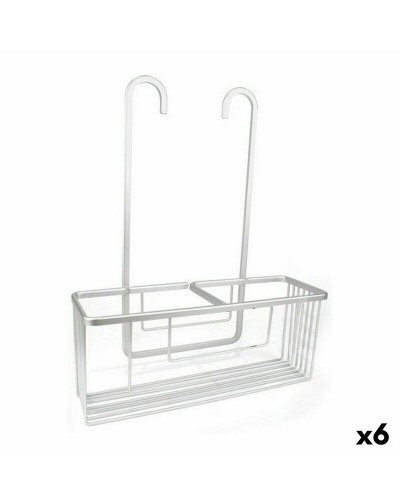 'Estantería de Ducha Confortime Alluma en Aluminio Plateado, 35,7 x 12,7 x 44,5 cm, Set de 6'
