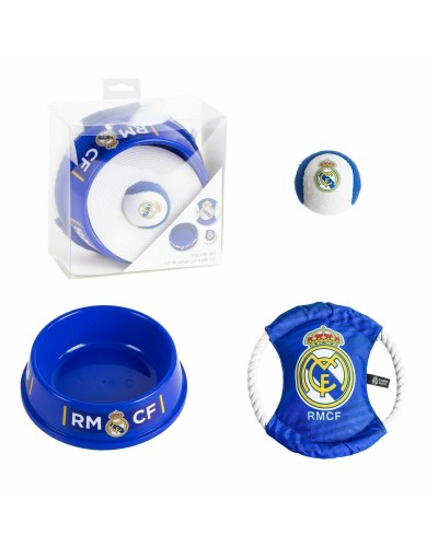 Welcome Gift Set for Dogs Real Madrid C.F. Blue 21,0 x 21,0 x 8,8 cm 3 Pieces