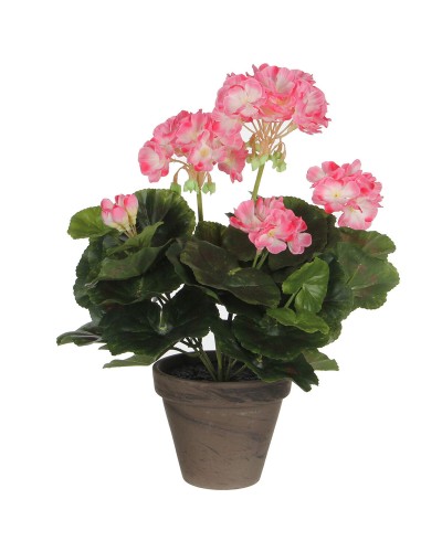 Decoratieve plant Mica Decorations PVC Geranium (11,5 x 33 cm)