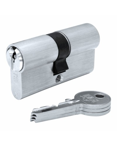 Cylinder IFAM F5S3030N ickel Europeisk Silvrig Mässing Långt kamlås (60 mm)