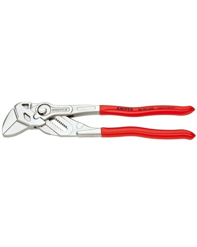 Pinces multiprises KNIPEX 250mm, tête coulissante, poignées confort pour travaux de montage et plomberie.
