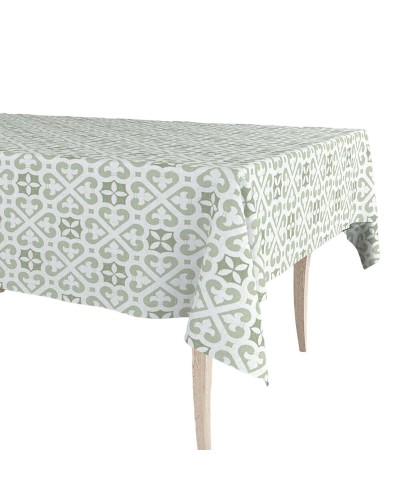 Nappe Exma 140 x 180 cm, finitions élégantes, table de salle à manger.
