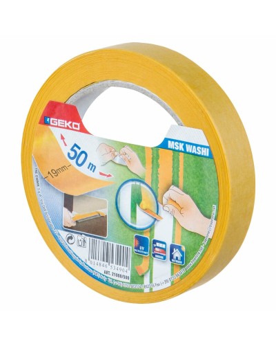 Maalarinteippi Geko msk washi Oranssi Akryyli Paperi 19 mm x 50 m