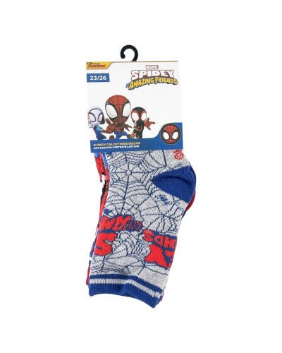 Calcetines Spidey Azul 23-26 5 pares