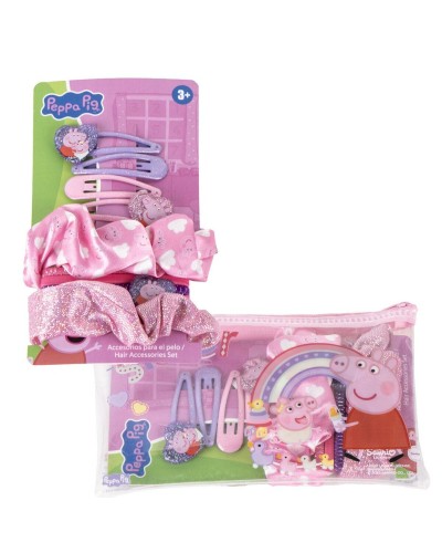 Kampaustarvikkeet Peppa Pig Pinkki 10 Kappaletta