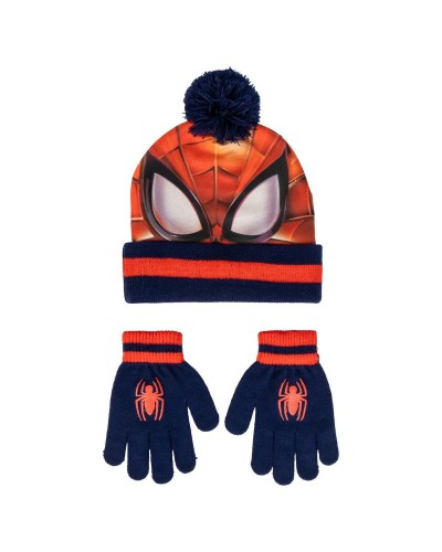 Berretto e Guanti Spider-Man Rosso