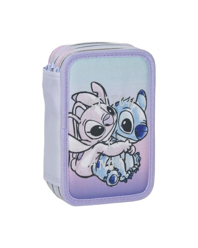 Astuccio Doppio Stitch Lilla 12,5 x 6,5 x 19,5 cm 43 Pezzi
