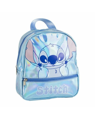 Mochila Escolar Stitch Azul