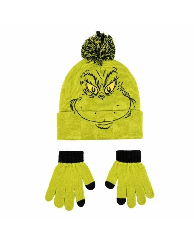 Mütze und Handschuhe The Grinch grün 2 Stücke