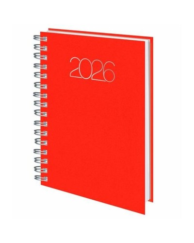 Appointment book Deusto PREMIUM Red A5 2026
