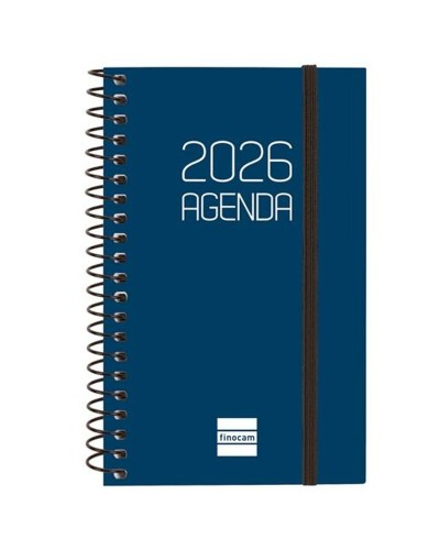 Agenda Finocam OPAQUE Bleu Mini 7,9 x 12,7 cm 2026