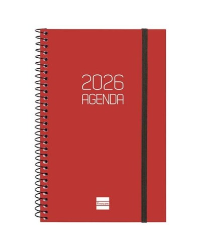 Agenda Finocam OPAQUE Bordeaux 11,7 x 18,1 cm 2026