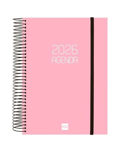 Agenda Finocam OPAQUE Rosa A5 15,5 x 21,2 cm 2026