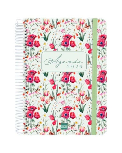 Agenda Finocam CLOE A5 15,5 x 21,2 cm Vert 2026