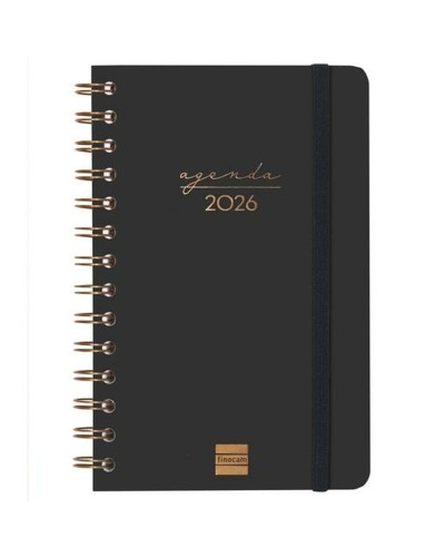 Agenda Finocam ALMA Negro 11,7 x 18,1 cm