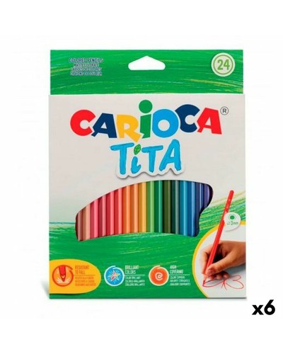 Värikynät Carioca Tita Monivärinen 24 Kappaletta (6 osaa)