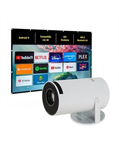 Proyector iggual Pack mini proyector + pantalla 120" plegabl HD 1280 x 720 px