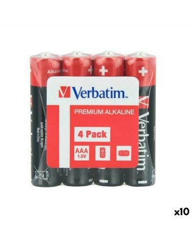 Alkaliska Batterier Verbatim 1,5 V LR06 4 Delar (10 antal)