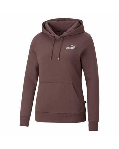 Puma Sweat Femme Marron Capuche Coton Sport Décontracté
